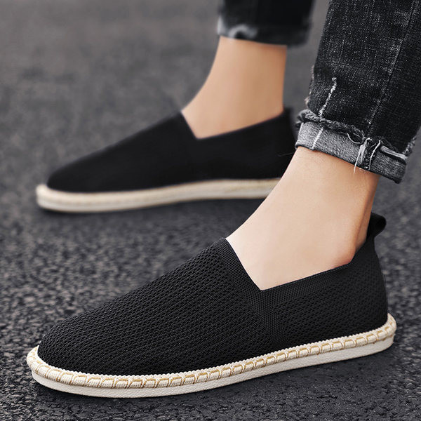 Vasaras espadrilas no auduma vienkārša modeļa