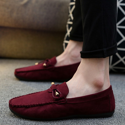 Ikdienas vīriešu mokasīni no eko zamšādas - divi modeļi