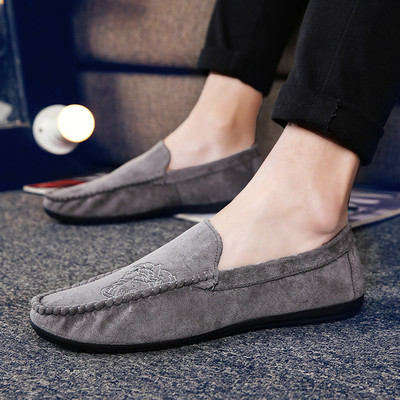 Ikdienas vīriešu mokasīni no eko zamšādas - divi modeļi