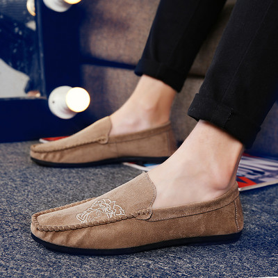 Ikdienas vīriešu mokasīni no eko zamšādas - divi modeļi