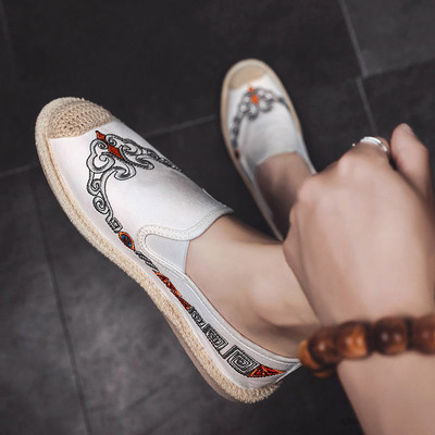 Vasaras tekstila espadrilas ar izšuvumiem