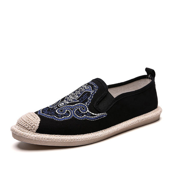 Vasaras tekstila espadrilas ar izšuvumiem