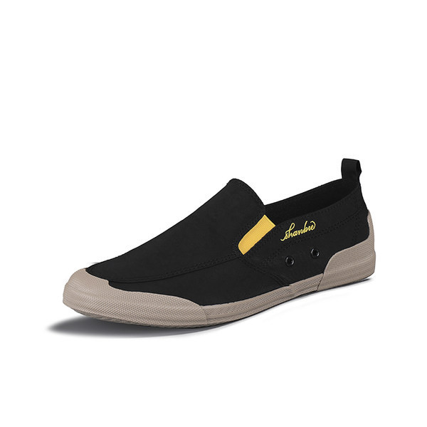 Περιστασιακά υφασμάτινα μοκασίνια με επιγραφή για άντρες