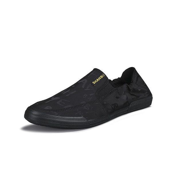 Vīriešu mokasīni ar uzrakstu, kas piemēroti ikdienas lietošanai