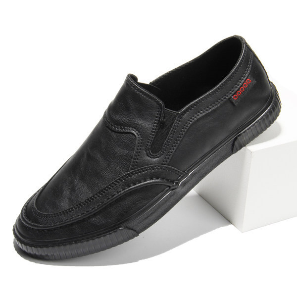 Vīriešu ikdienas mokasīni no mākslīgās ādas ar uzrakstu