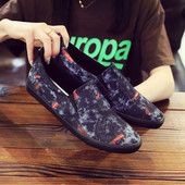 Vīriešu vasaras mokasīni ar plakanām zolēm