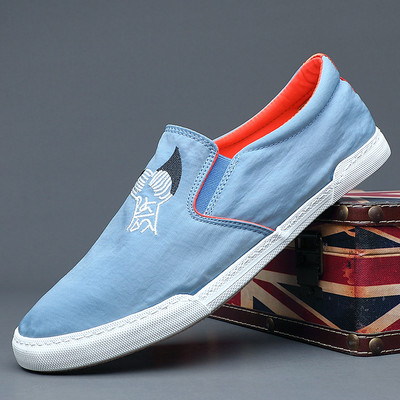 Ikdienas audekla mokasīni ar izšuvumiem