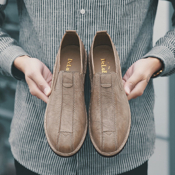 Ikdienas mokasīni no mākslīgās ādas - tīrs modelis