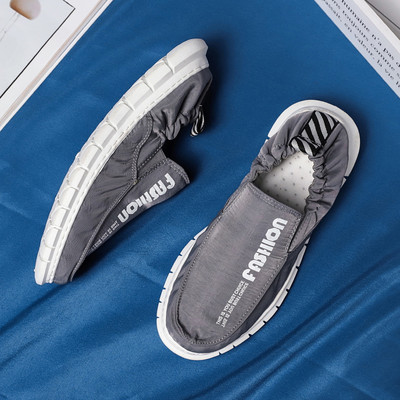 Vīriešu rūtaini mokasīni no tekstila