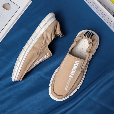 Vīriešu rūtaini mokasīni no tekstila