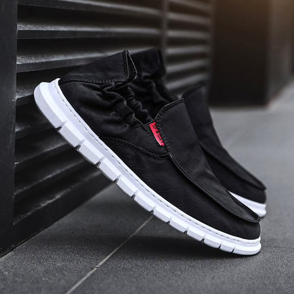 Vīriešu rūtaini mokasīni no tekstila