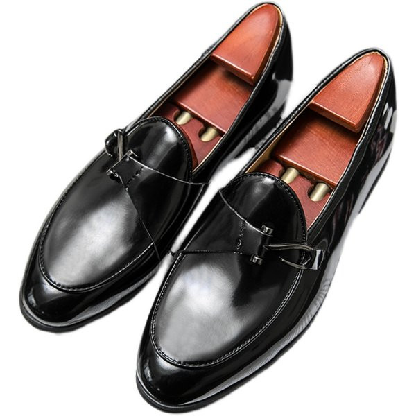 Модерни мъжки мокасини от еко кожа и велур