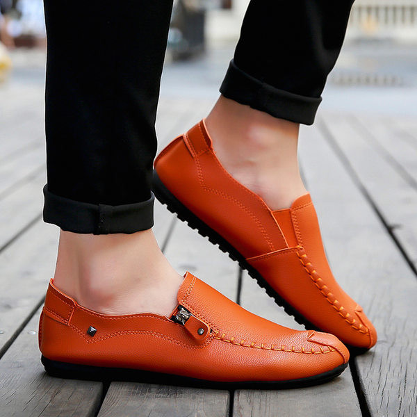 Jauna modeļa ērti vīriešu mokasīni no eko ādas ar dekoratīviem rāvējslēdzējiem