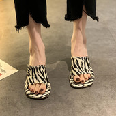 Sieviešu kvadrātveida čības no eko ādas ar augstu apaļu papēdi 6 cm