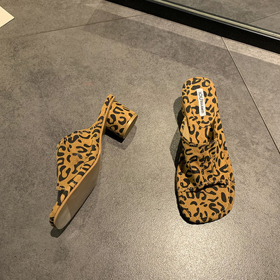 Sieviešu kvadrātveida čības no eko ādas ar augstu apaļu papēdi 6 cm