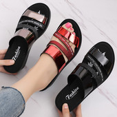 Jauns sieviešu čību modelis ar plakanu zoli trīs krāsās