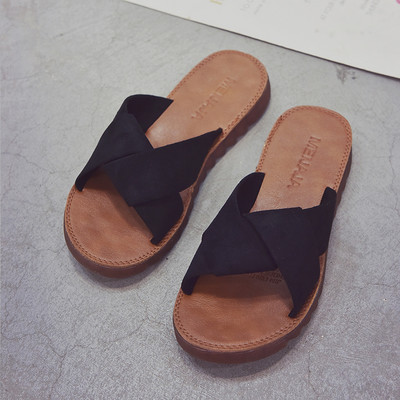 Ikdienas sieviešu čības ar krusteniskām siksnām - vairākās krāsās