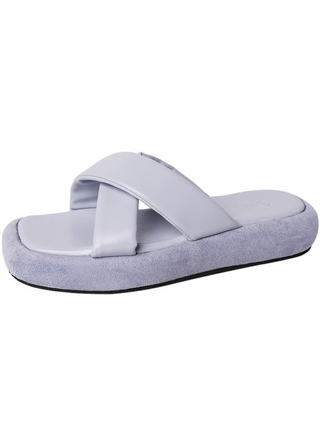 Καθημερινές παντόφλες με χοντρό πέλμα