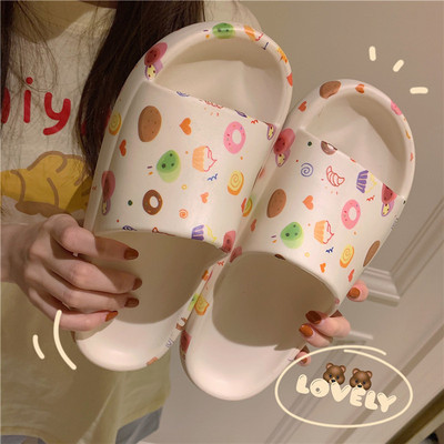 Παντόφλες casual γυναικείες  με μοτίβο σε διάφορα χρώματα