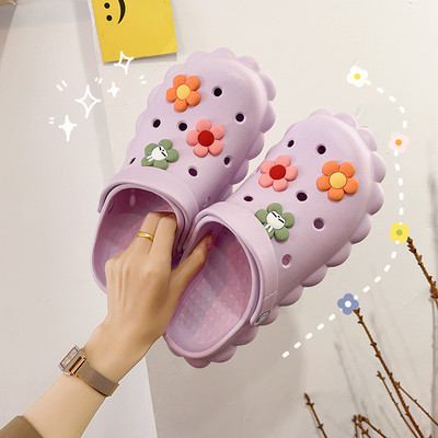 Ikdienas čības ar 3D ziediem