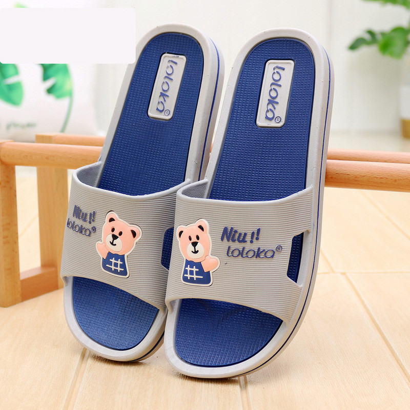 Γυναικείες αντιολισθητικές παντόφλες με απλικέ και επιγραφή