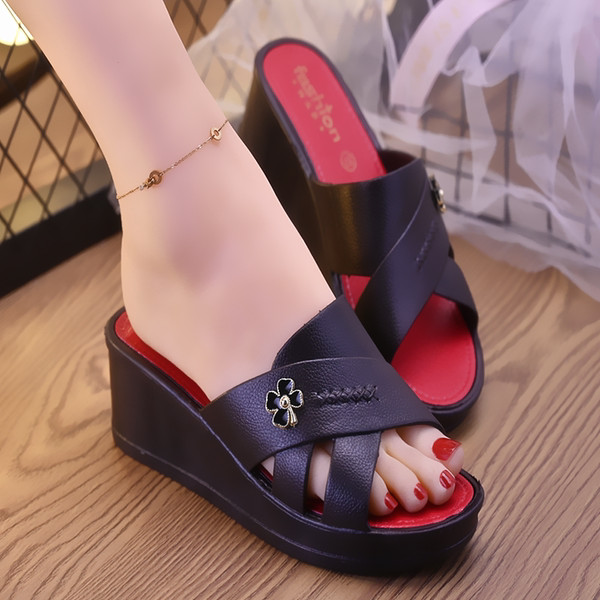 Modernas sieviešu čības ar platformu 5 cm