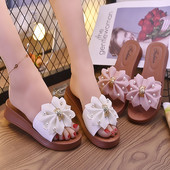 Modernas čības ar 3D ziediem un pērlēm