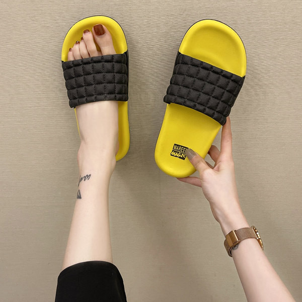 Sieviešu ikdienas stepētas čības, kas piemērotas pludmalei