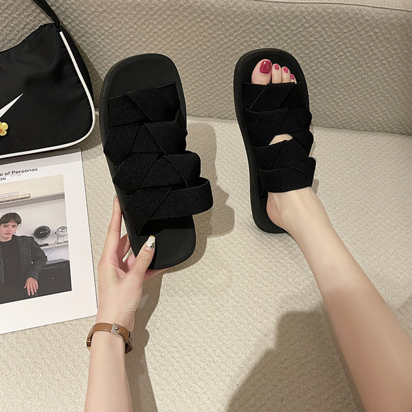 Pašreizējais sieviešu čību vienkrāsains modelis