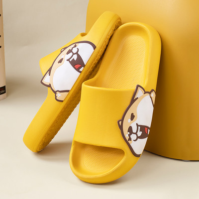 Modernas gumijas čības ar krāsu aplikāciju