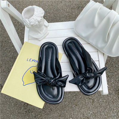 Sieviešu modernas čības starp pirkstiem ar lentīti