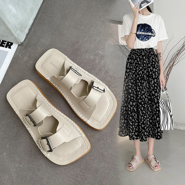 Sieviešu čības ar sprādzi parasts modelis