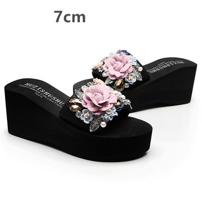 Modernas sieviešu čības ar augstu 7 cm platformu