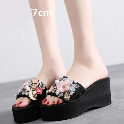 Modernas sieviešu čības ar augstu 7 cm platformu