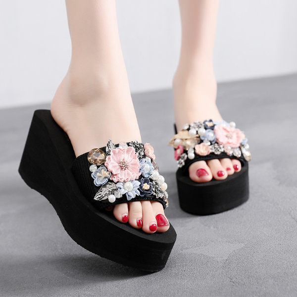 Modernas sieviešu čības ar augstu 7 cm platformu