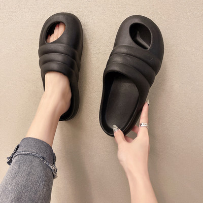 Ikdienas sieviešu vasaras čības ar plakanu zoli trīs krāsās