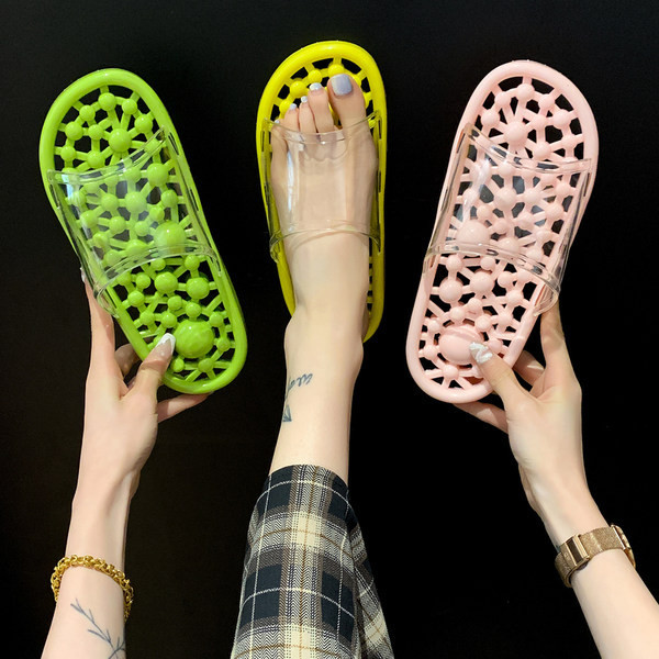 Ikdienas sieviešu čības ar silikona siksniņu - vairākās krāsās