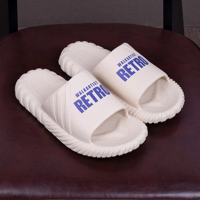 Gumijas čības unisex modelis ar uzrakstiem