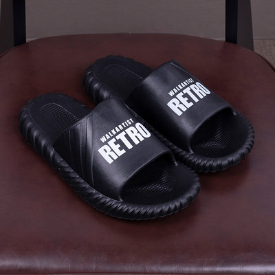 Gumijas čības unisex modelis ar uzrakstiem