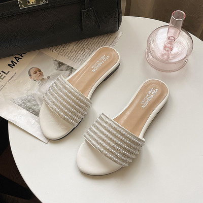 Ikdienas čības ar dekoratīviem akmeņiem sievietēm