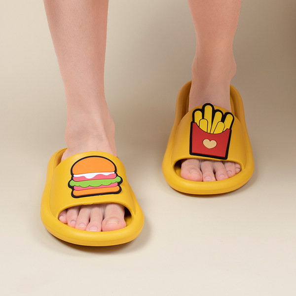 Gumijas čības ar krāsu aplikāciju vīriešiem un sievietēm