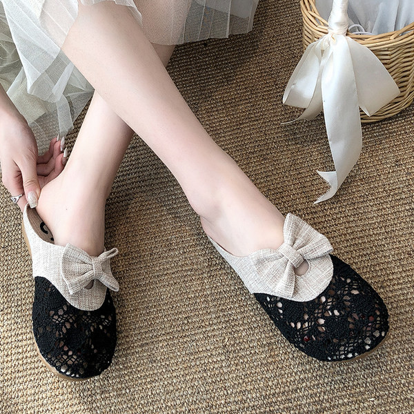 Sieviešu tīkla čības ar lenti