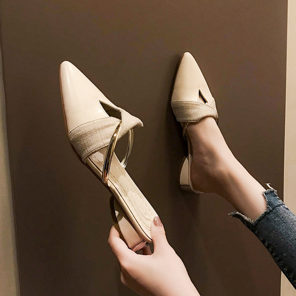 Sieviešu smailas čības ar 3,5 cm papēdi