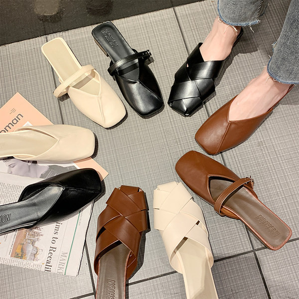 Sieviešu ādas čības - divi modeļi