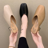 Sieviešu slēgtas čības ar biezu papēdi 5,5 cm