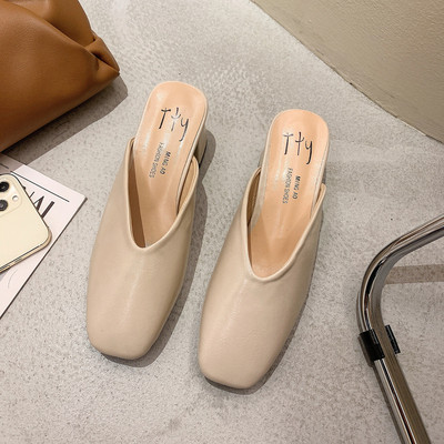 Sieviešu slēgtas čības ar biezu papēdi 5,5 cm