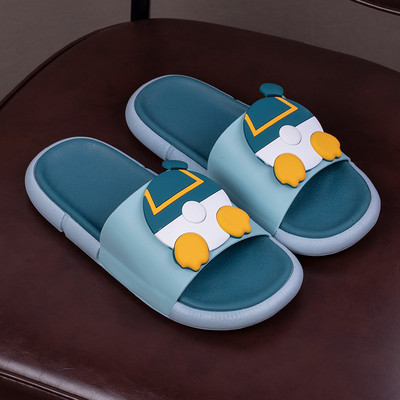 Gumijas vasaras čības ar krāsainu aplikāciju