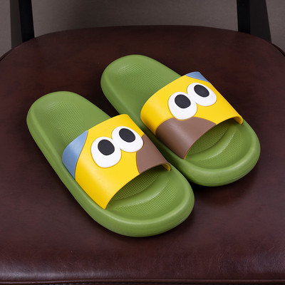 Unisex gumijas čības ar krāsainu apdruku