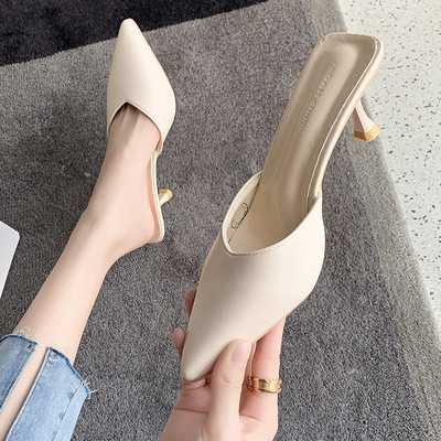 Sieviešu smailas čības ar papēdi 6 cm