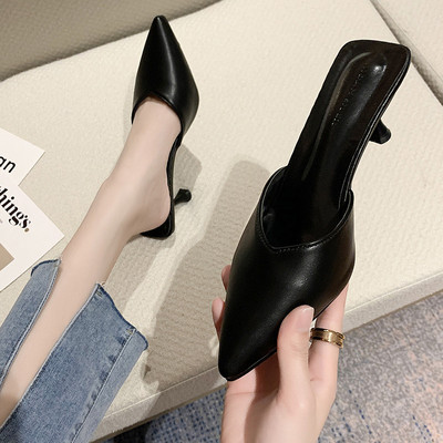 Sieviešu smailas čības ar papēdi 6 cm